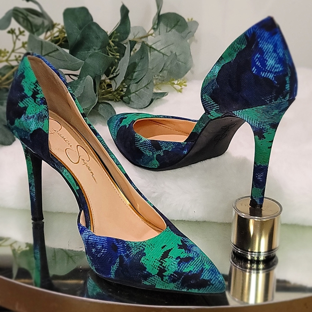 Jessica Simpson Blue/ Green Heels